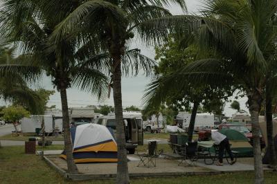 Campsite at the Fiesta Key KOA