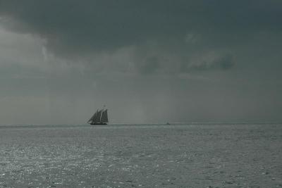 Sailboat off Key West