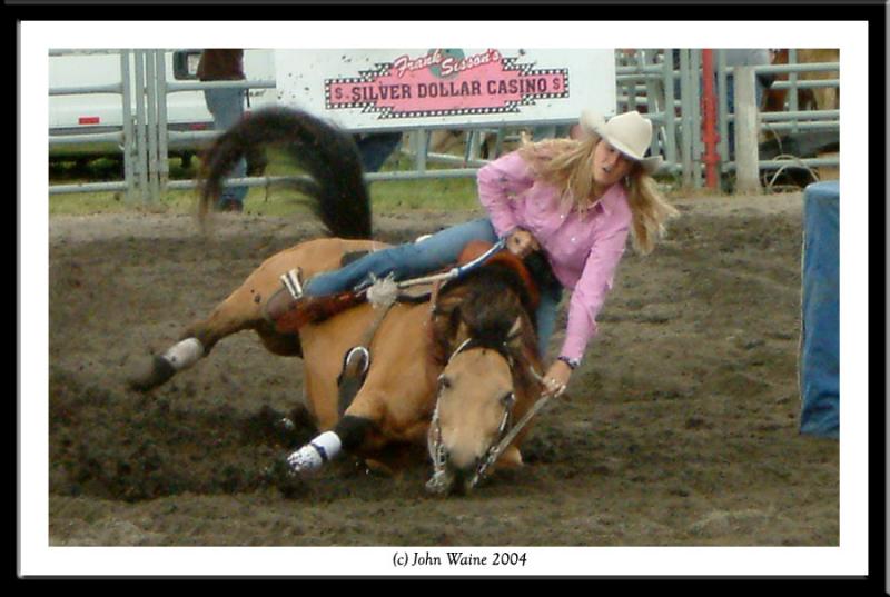 Barrel Racer, Millarville Rodeo, Alberta