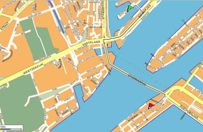 Only 1 .5 km from where I live is the Holland America kade, where America going ships used to depart