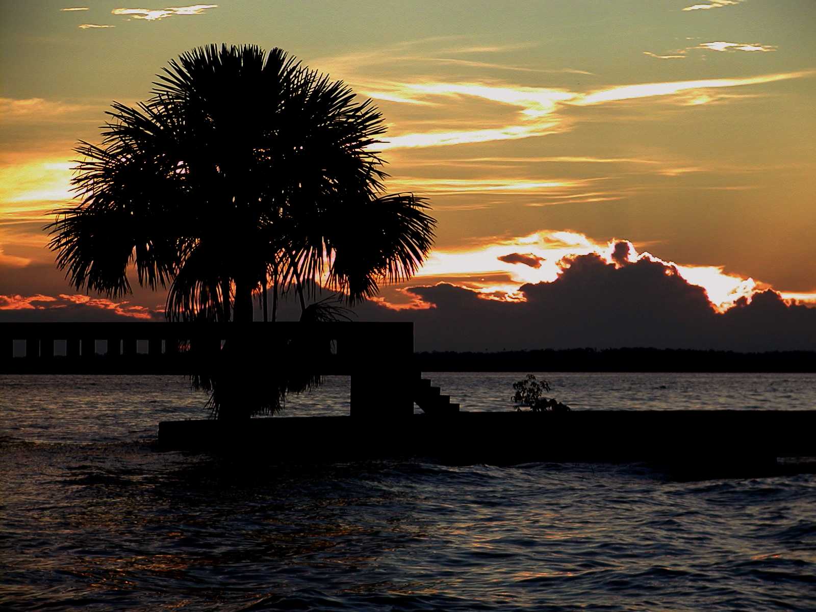 Rio Negro Sunset Over Pier #2.JPG