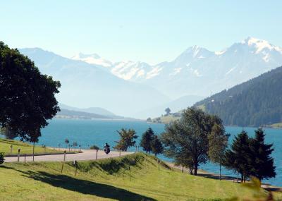 Early morning light over the Reschia Lake, Italy