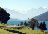 Early morning light over the Reschia Lake, Italy