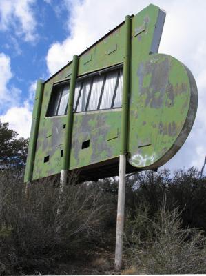 Back of Drive-In Sign
