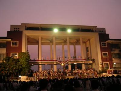 Quezon Hall during Sunset