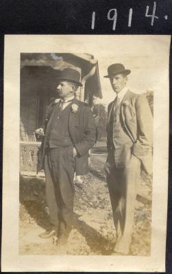 Chaz W and F. Harold circa 1914