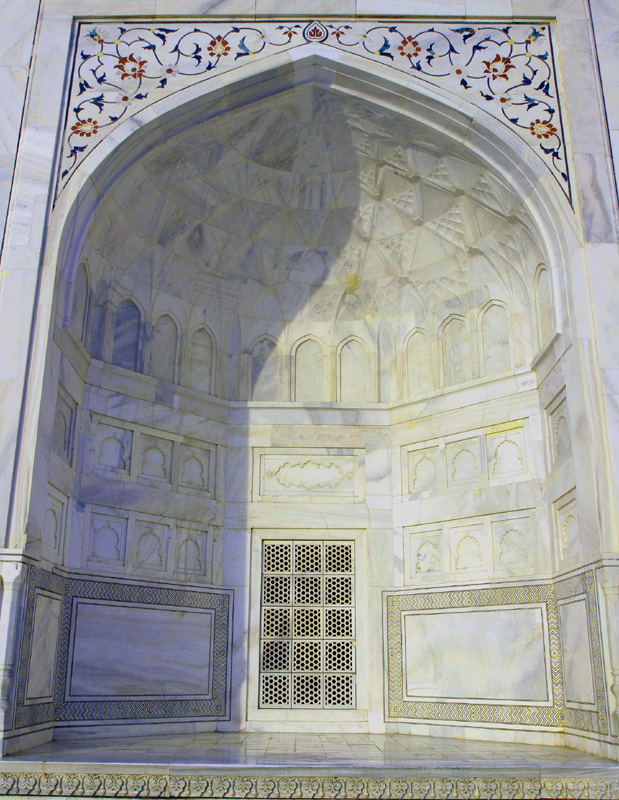 Alcove & Arch Detail, Taj Mahal, Agra