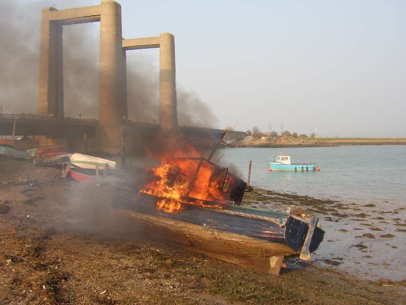 Boat on fire 2