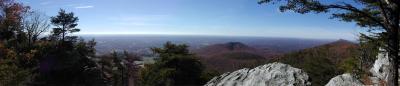 Panorama shot from Sauratown Mountain