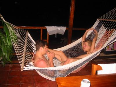 mike and barb in the hammock