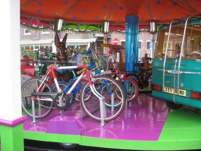 fietsen in de carrousel