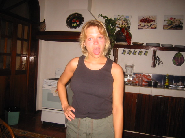 barb making a pretty face