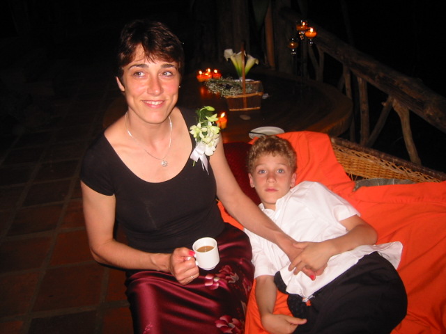 karyn tucking in the ring bearer