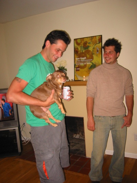 lyle and brian with dumb turtleneck guy