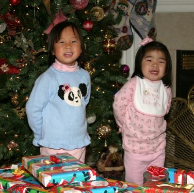 Smiling about all of the gifts!