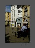 Dieppe, cafe on a terrace