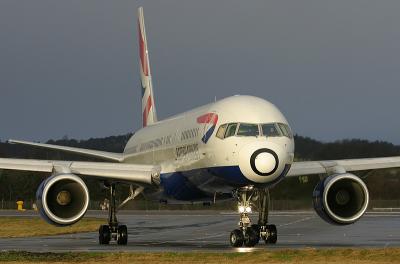 BA's Heathrow Shuttle taxies in