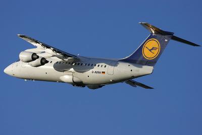 Lufthansa Avro RJ85 bound for Frankfurt
