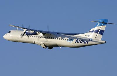 Aer Arran operate a daily service to and from Cork with their ATR-42s