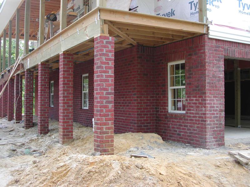 Brickwork completed today  -  06/25/2002