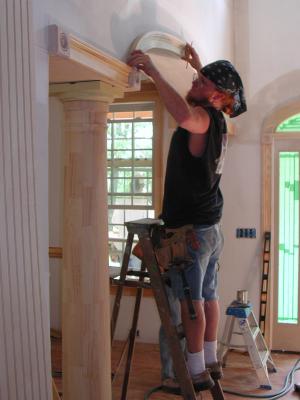 Arch trim is fitted