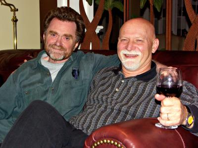 Paul and Ken on wine night