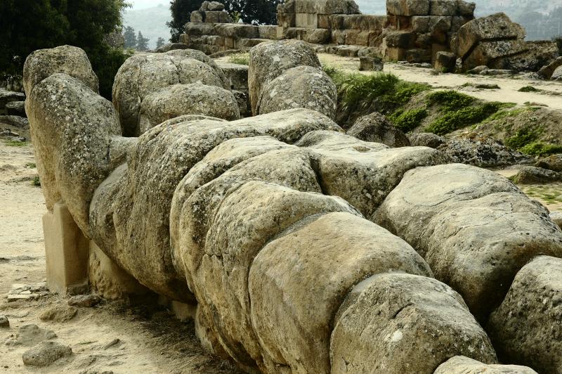 Statue of a Carthaginian carrying the weight of the Olympieion at Agrigent