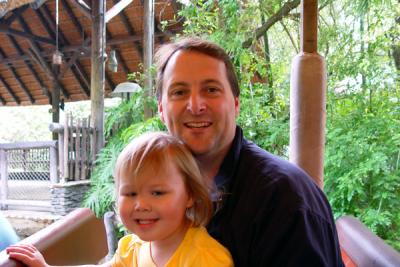 Day 3 on the Safari Ride in Animal Kingdom (Daddy with Reagan)