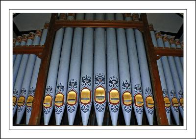 Organ pipes, St. James, Arlington, N. Devon
