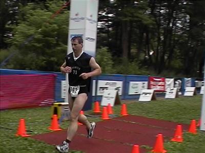 Finally through the finish line