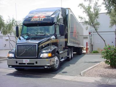 left side big rig at a store in Scottsdale Arizona