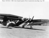 TBD-1 from Torpedo squadron 3 in experimental camouflage August 1940