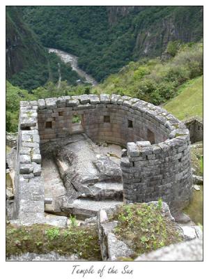 Temple of the Sun. Machu Picchu, Perú