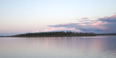 Butler Island at sunset