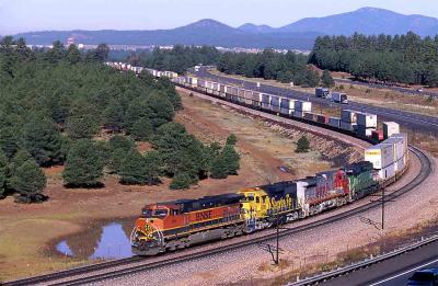 BNSF 1018E at Bellemont, AZ