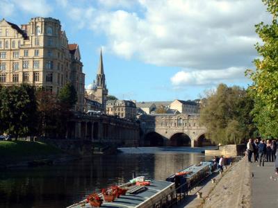 The River Avon w/ The Pulteney Bridge in Background