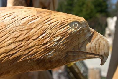 Eagle Head Carving