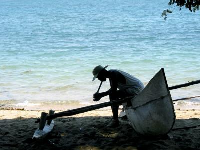 Flute player, Madagascar, 2002