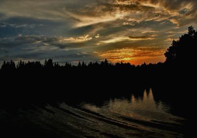 Dusk, Svir River, Russia, 2003