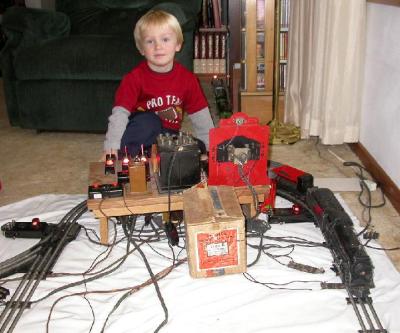 Engineer Luke behind the controls