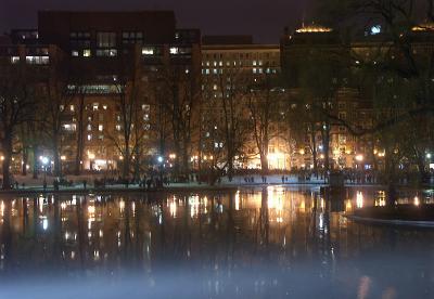 Revellers in the public garden