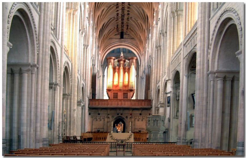 Inside Norwich Cathedral