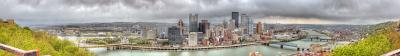 rainy pittsburgh (about 180 degree panorama) 28 April 2005