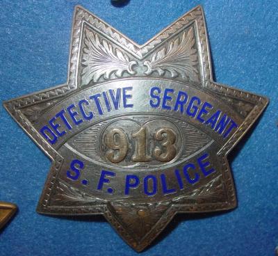 rare san francisco detective sergeant (inspectors) San Mateo County Museum