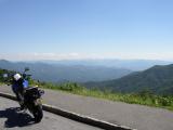 My 2004 Suzuki DL650 VStrom along the Blue Ridge Parkway in the fall of 2004