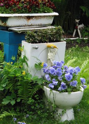 Garden statuary on the Islands