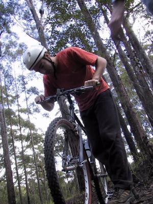 Biking 2, Pommy doing his pre flight checks.JPG