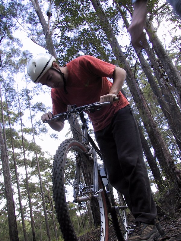 Biking 2, Pommy doing his pre flight checks.JPG