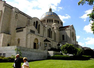 The right side of the Basilica