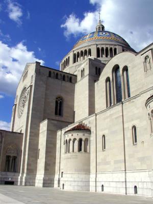 Left side of the Basilica